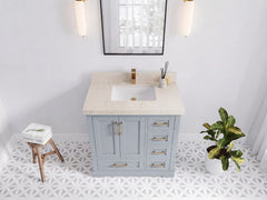 Boston 36 in. W x 22 in. D Center Sink Bathroom Vanity - photo 17