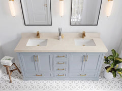 Boston 72 in. W x 22 in. D Double Sink Bathroom Vanity - photo 16