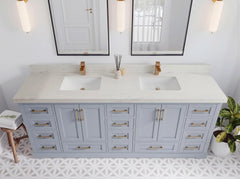 Boston 84 in. W x 22 in. D Double Sink Bathroom Vanity - photo 30
