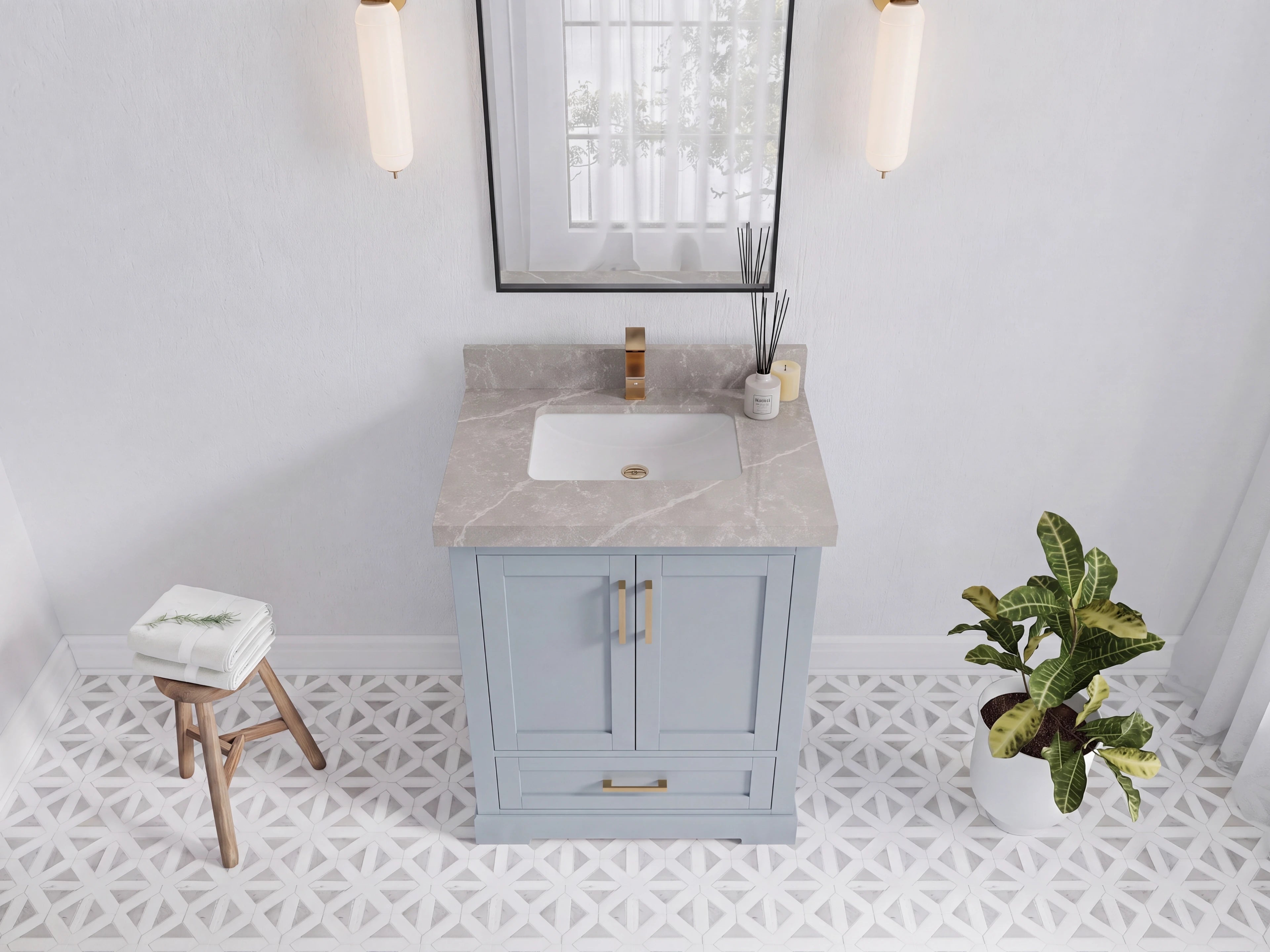 Boston 30 in. W x 22 in. D Single Sink Bathroom Vanity