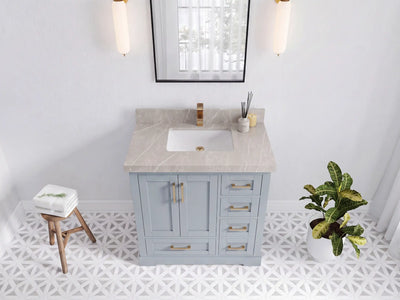 Boston 36 in. W x 22 in. D Center Sink Bathroom Vanity