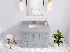 Boston 42 in. W x 22 in. D Single Sink Bathroom Vanity - photo 17
