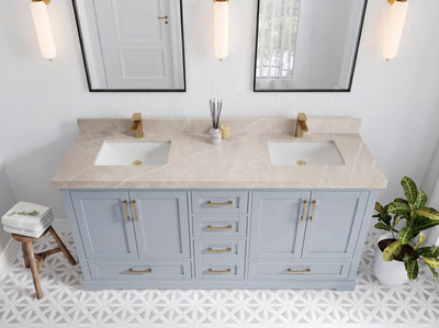Boston 72 in. W x 22 in. D Double Sink Bathroom Vanity
