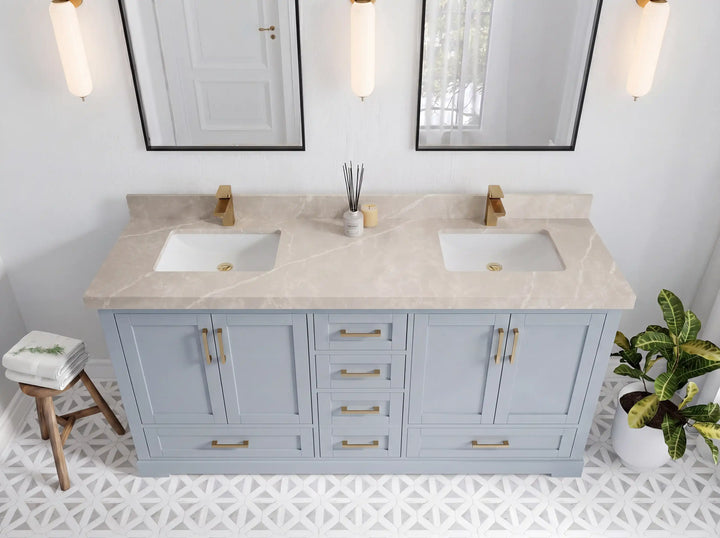Boston 72 in. W x 22 in. D Double Sink Bathroom Vanity - photo 18