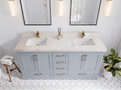 Boston 72 in. W x 22 in. D Double Sink Bathroom Vanity - photo 18