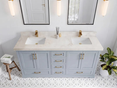 Boston 72 in. W x 22 in. D Double Sink Bathroom Vanity