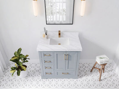 Boston 36 in. W x 22 in. D Center Sink Bathroom Vanity
