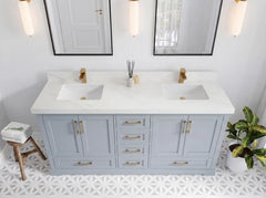 Boston 72 in. W x 22 in. D Double Sink Bathroom Vanity - photo 19