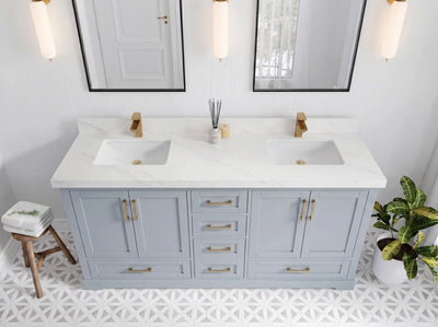 Boston 72 in. W x 22 in. D Double Sink Bathroom Vanity