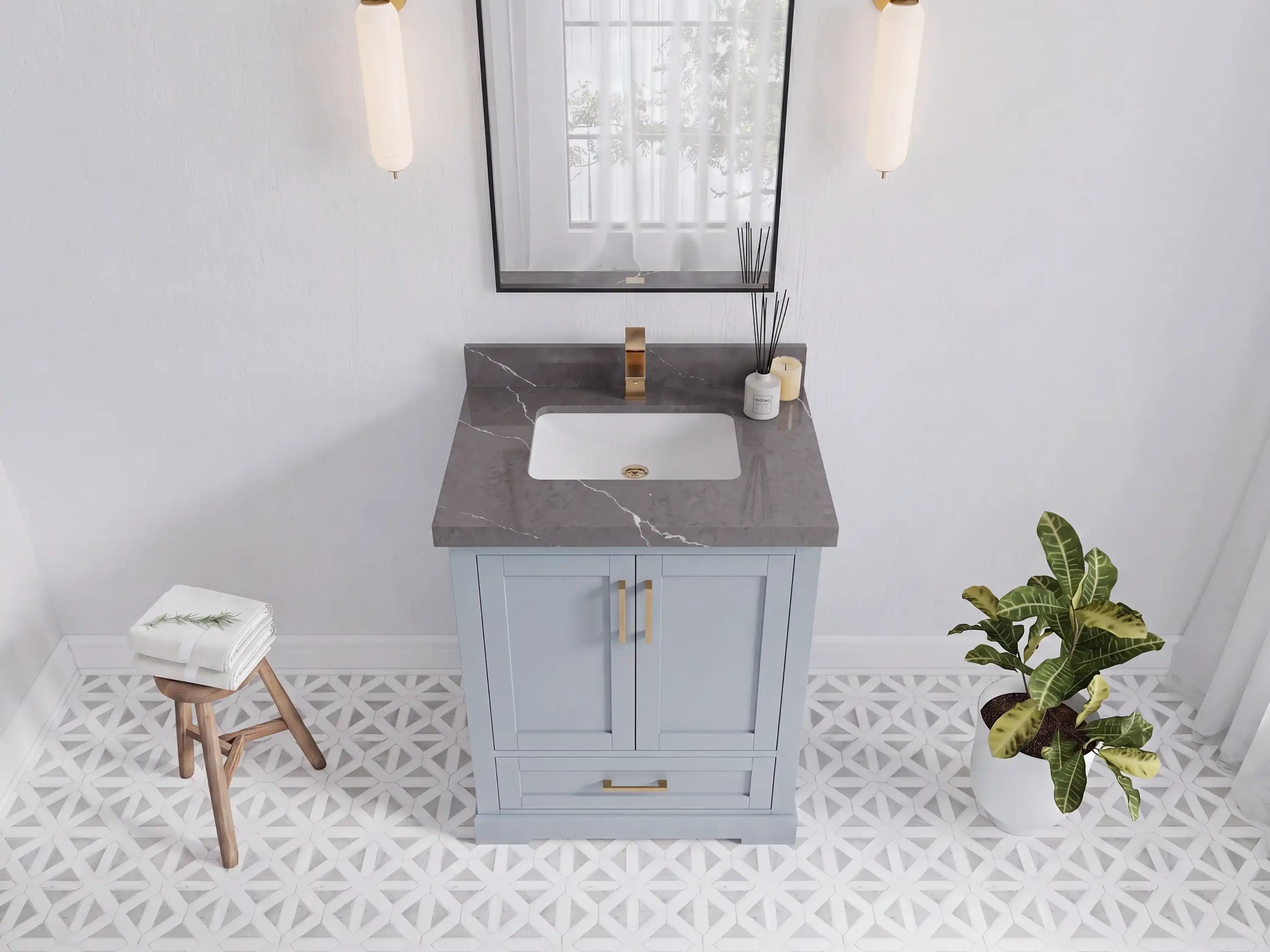 Boston 30 in. W x 22 in. D Single Sink Bathroom Vanity