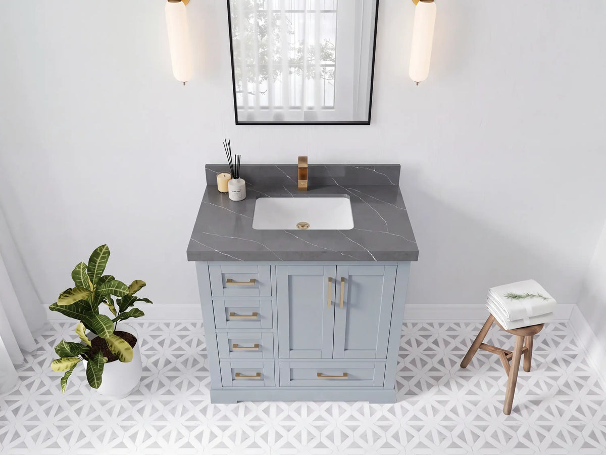 Boston 36 in. W x 22 in. D Center Sink Bathroom Vanity