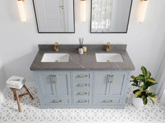 Boston 60 in. W x 22 in. D Double Sink Bathroom Vanity - photo 19