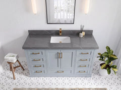 Boston 60 in. W x 22 in. D Single Sink Bathroom Vanity - photo 21