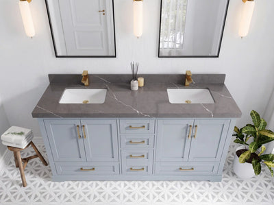 Boston 72 in. W x 22 in. D Double Sink Bathroom Vanity