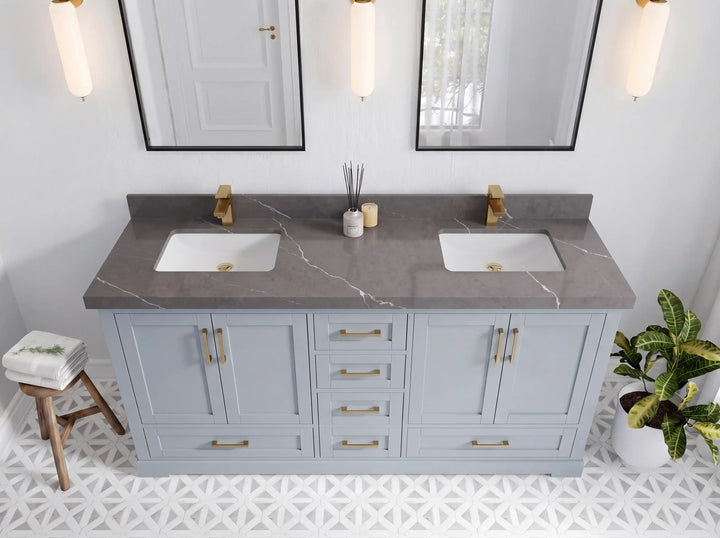 Boston 72 in. W x 22 in. D Double Sink Bathroom Vanity - photo 21