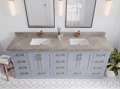 Boston 84 in. W x 22 in. D Double Sink Bathroom Vanity - photo 31