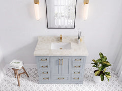 Boston 42 in. W x 22 in. D Single Sink Bathroom Vanity - photo 32