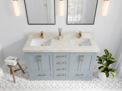 Boston 60 in. W x 22 in. D Double Sink Bathroom Vanity