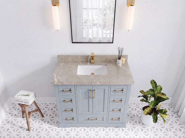 Boston 42 in. W x 22 in. D Single Sink Bathroom Vanity - photo 34
