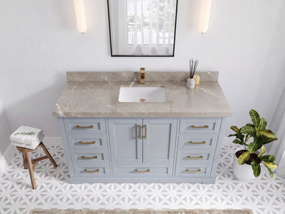 Boston 60 in. W x 22 in. D Single Sink Bathroom Vanity
