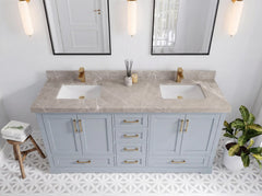 Boston 72 in. W x 22 in. D Double Sink Bathroom Vanity - photo 28