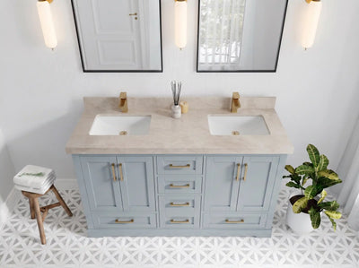 Boston 60 in. W x 22 in. D Double Sink Bathroom Vanity