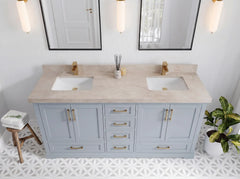 Boston 72 in. W x 22 in. D Double Sink Bathroom Vanity - photo 30