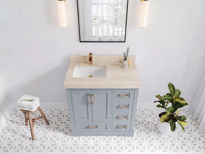 Boston 36 in. W x 22 in. D Left Offset Sink Bathroom Vanity