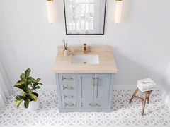 Boston 36 in. W x 22 in. D Right Offset Sink Bathroom Vanity - photo 36