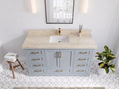 Boston 60 in. W x 22 in. D Single Sink Bathroom Vanity - photo 33