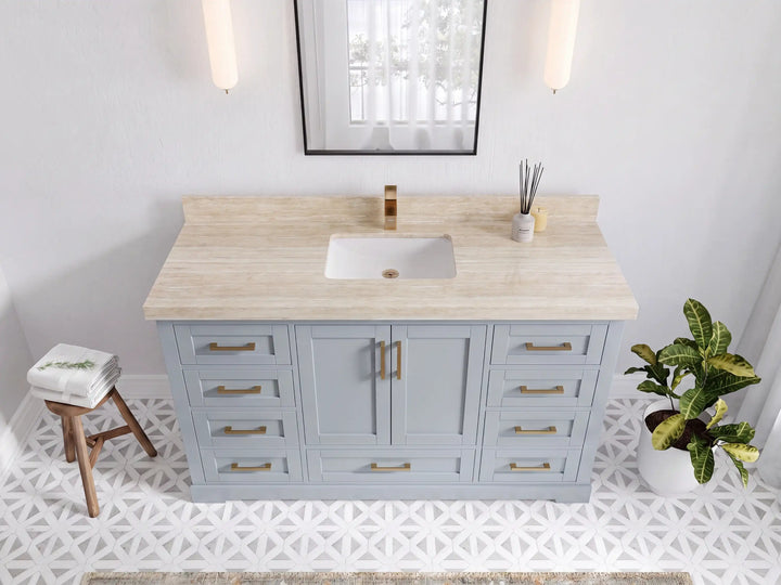Boston 60 in. W x 22 in. D Single Sink Bathroom Vanity - photo 34