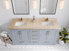 Boston 72 in. W x 22 in. D Double Sink Bathroom Vanity - photo 32