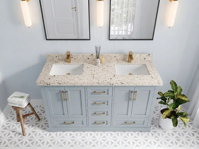 Boston 60 in. W x 22 in. D Double Sink Bathroom Vanity