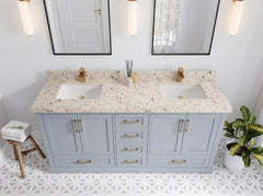 Boston 72 in. W x 22 in. D Double Sink Bathroom Vanity - photo 33