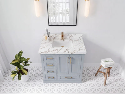 Boston 36 in. W x 22 in. D Center Sink Bathroom Vanity