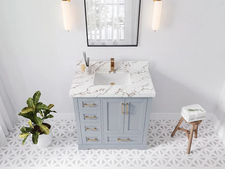 Boston 36 in. W x 22 in. D Center Sink Bathroom Vanity - photo 22