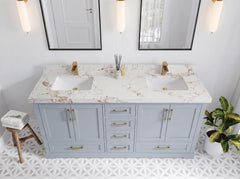 Boston 72 in. W x 22 in. D Double Sink Bathroom Vanity - photo 22