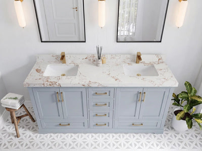 Boston 72 in. W x 22 in. D Double Sink Bathroom Vanity