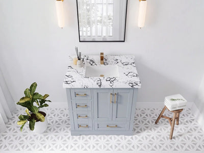 Boston 36 in. W x 22 in. D Center Sink Bathroom Vanity