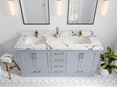 Boston 72 in. W x 22 in. D Double Sink Bathroom Vanity