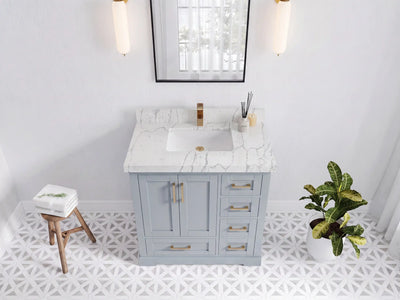 Boston 36 in. W x 22 in. D Center Sink Bathroom Vanity