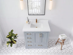 Boston 36 in. W x 22 in. D Center Sink Bathroom Vanity - photo 5