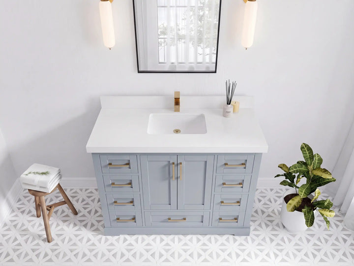 Boston 48 in. W x 22 in. D Single Sink Bathroom Vanity - photo 5