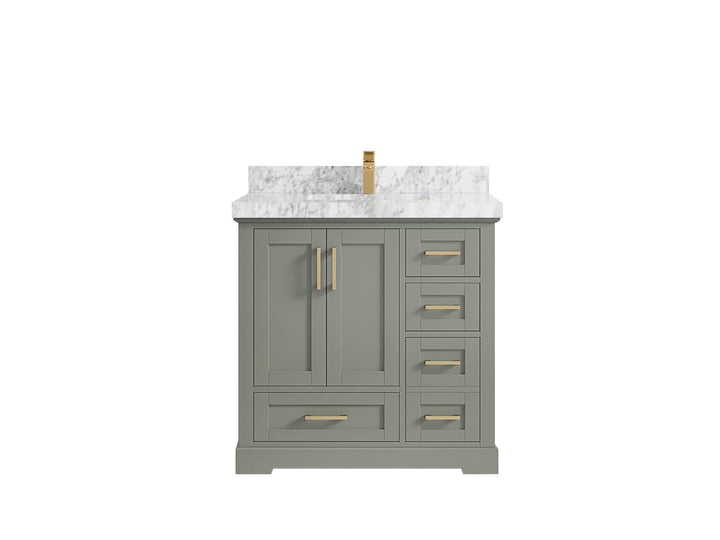 Boston 36 in. W x 22 in. D Center Sink Bathroom Vanity - photo 13