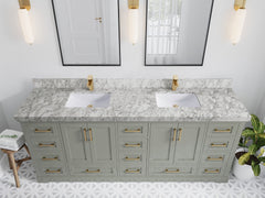 Boston 84 in. W x 22 in. D Double Sink Bathroom Vanity - photo 13