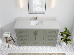 Boston 60 in. W x 22 in. D Single Sink Bathroom Vanity - photo 15