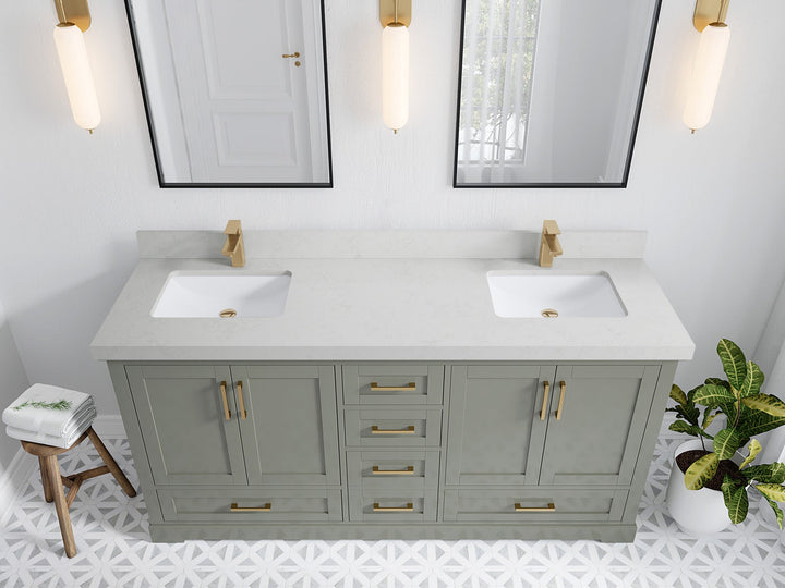 Boston 72 in. W x 22 in. D Double Sink Bathroom Vanity - photo 15