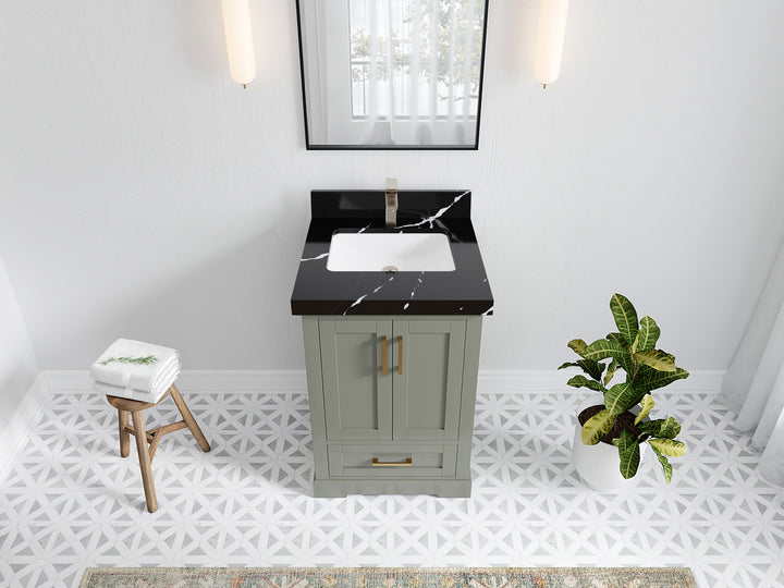 Boston 24 in. W x 22 in. D Single Sink Bathroom Vanity - photo 17