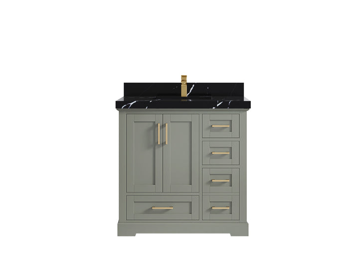 Boston 36 in. W x 22 in. D Center Sink Bathroom Vanity - photo 17