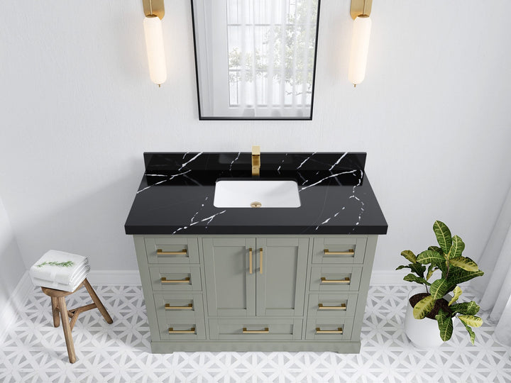 Boston 48 in. W x 22 in. D Single Sink Bathroom Vanity - photo 17